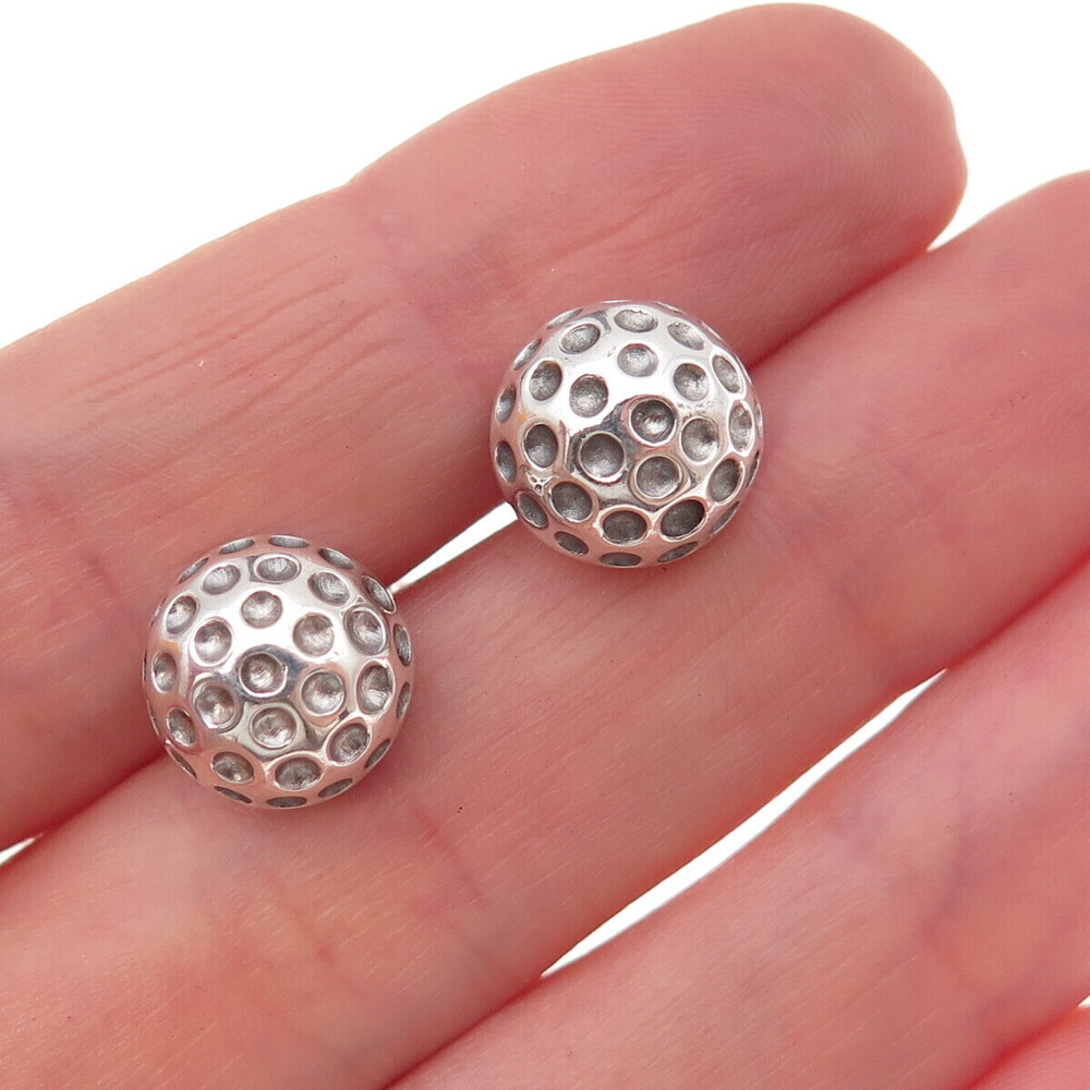 Christofle 925 Sterling Silver Vintage Golf Ball Cufflinks